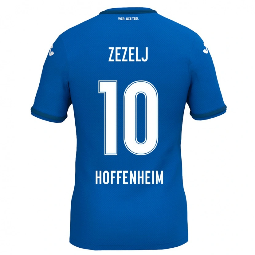 Danxen Mænd Neno Zezelj #10 Kongeblå Hjemmebane Spillertrøjer 2024/25 Trøje T-Shirt