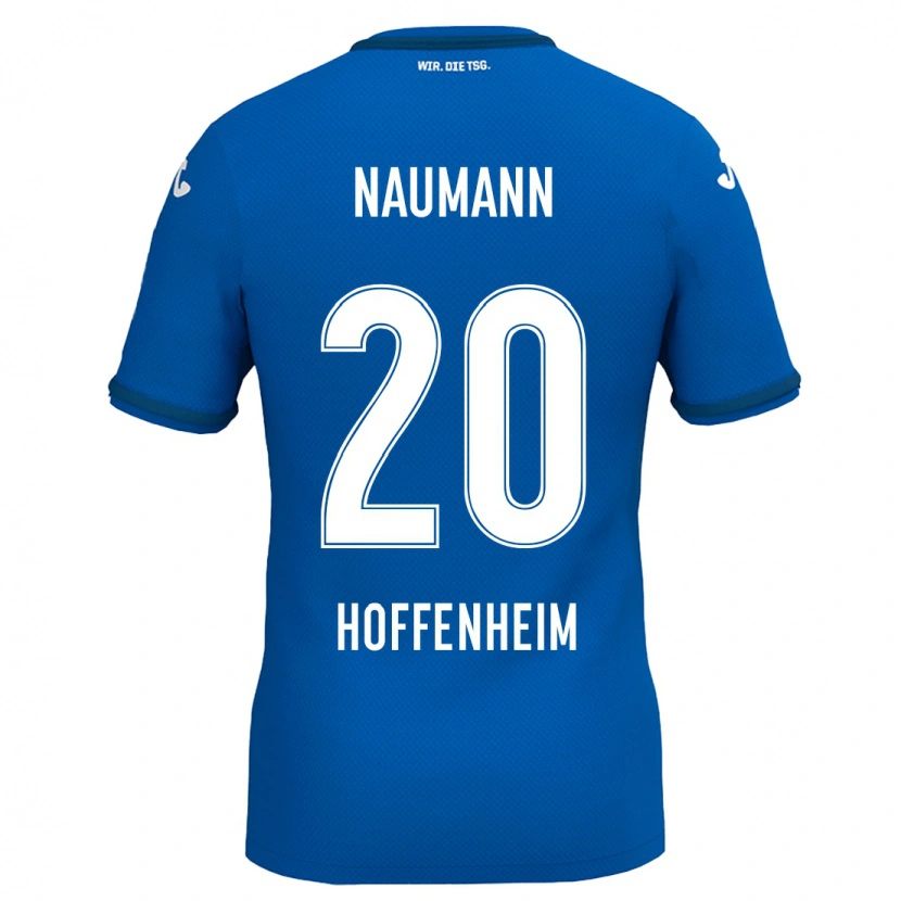 Danxen Mænd Maxim Naumann #20 Kongeblå Hjemmebane Spillertrøjer 2024/25 Trøje T-Shirt