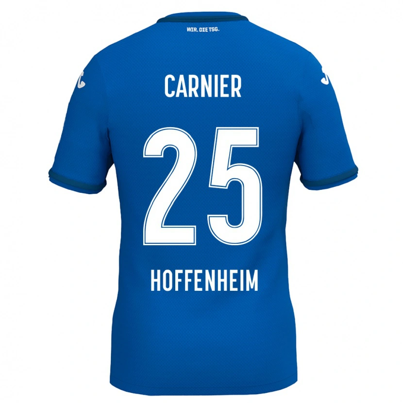Danxen Mænd Alekseï Carnier #25 Kongeblå Hjemmebane Spillertrøjer 2024/25 Trøje T-Shirt