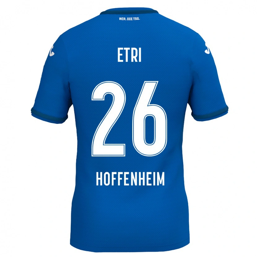 Danxen Mænd Ahmed Etri #26 Kongeblå Hjemmebane Spillertrøjer 2024/25 Trøje T-Shirt