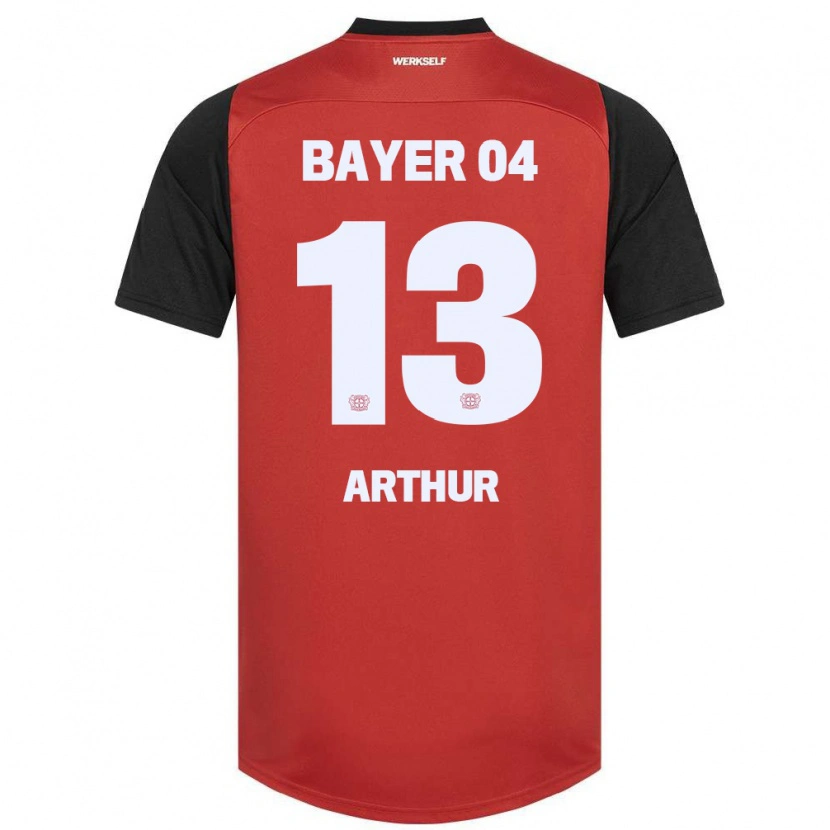 Danxen Mænd Arthur #13 Rød Sort Hjemmebane Spillertrøjer 2024/25 Trøje T-Shirt