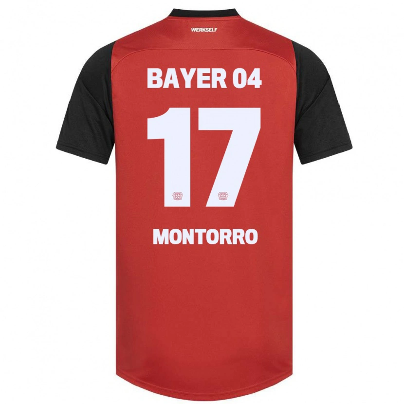 Danxen Mænd Josuè Montorro #17 Rød Sort Hjemmebane Spillertrøjer 2024/25 Trøje T-Shirt