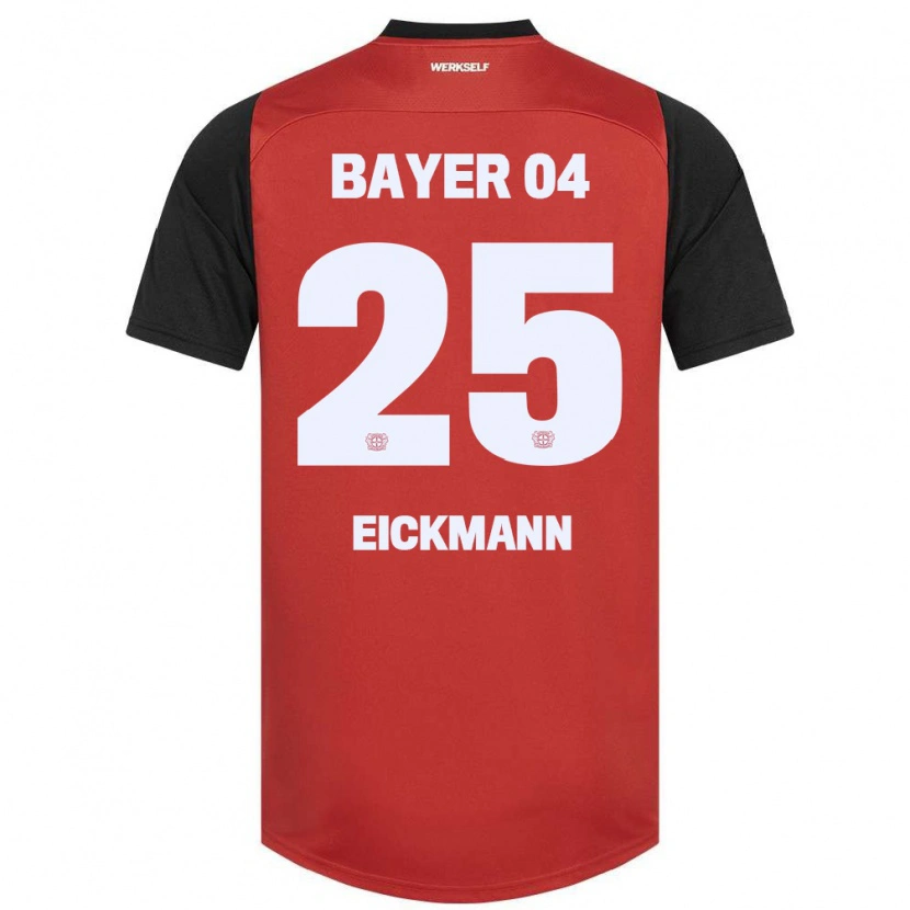 Danxen Mænd Mia Eickmann #25 Rød Sort Hjemmebane Spillertrøjer 2024/25 Trøje T-Shirt