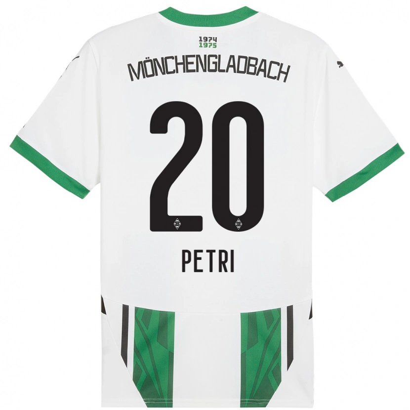 Danxen Mænd Paula Petri #20 Hvid Grøn Hjemmebane Spillertrøjer 2024/25 Trøje T-Shirt