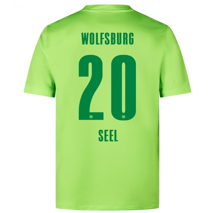 Danxen Mænd William Seel #20 Fluorescerende Grøn Hjemmebane Spillertrøjer 2024/25 Trøje T-Shirt