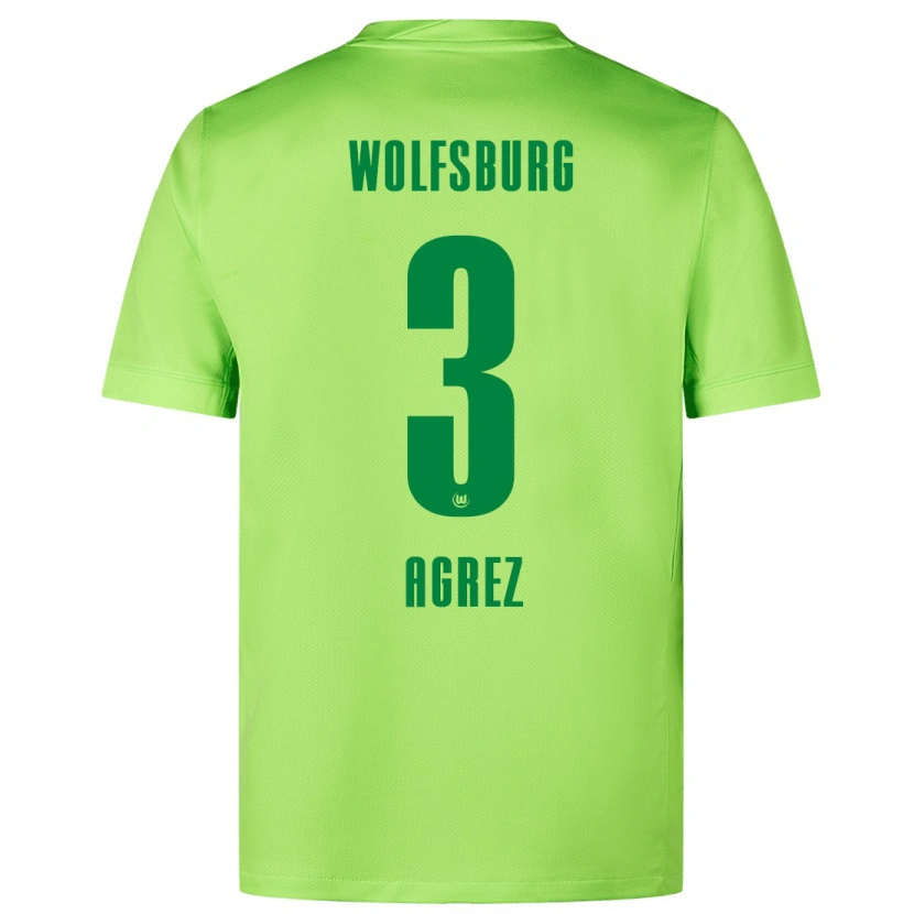 Danxen Mænd Sara Agrež #3 Fluorescerende Grøn Hjemmebane Spillertrøjer 2024/25 Trøje T-Shirt