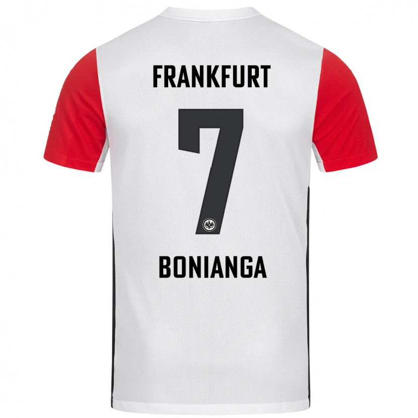 Danxen Mænd Phinees Bonianga #7 Hvid Rød Hjemmebane Spillertrøjer 2024/25 Trøje T-Shirt