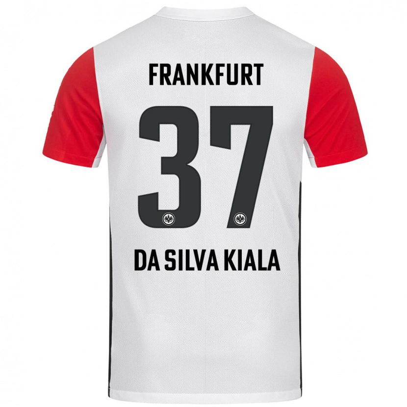 Danxen Mænd Joel Da Silva Kiala #37 Hvid Rød Hjemmebane Spillertrøjer 2024/25 Trøje T-Shirt