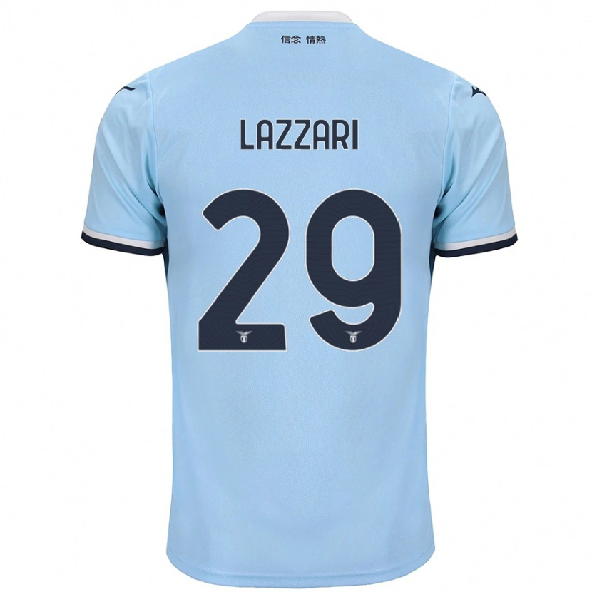 Danxen Mænd Manuel Lazzari #29 Blå Hjemmebane Spillertrøjer 2024/25 Trøje T-Shirt