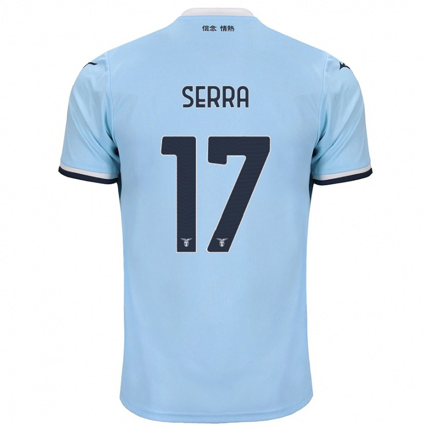Danxen Mænd Federico Serra #17 Blå Hjemmebane Spillertrøjer 2024/25 Trøje T-Shirt