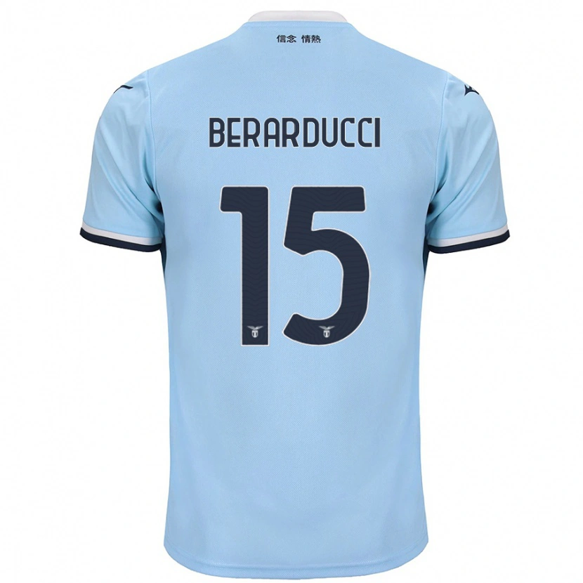 Danxen Mænd Martina Berarducci #15 Blå Hjemmebane Spillertrøjer 2024/25 Trøje T-Shirt