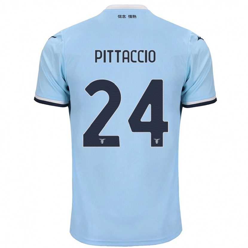 Danxen Mænd Francesca Pittaccio #24 Blå Hjemmebane Spillertrøjer 2024/25 Trøje T-Shirt