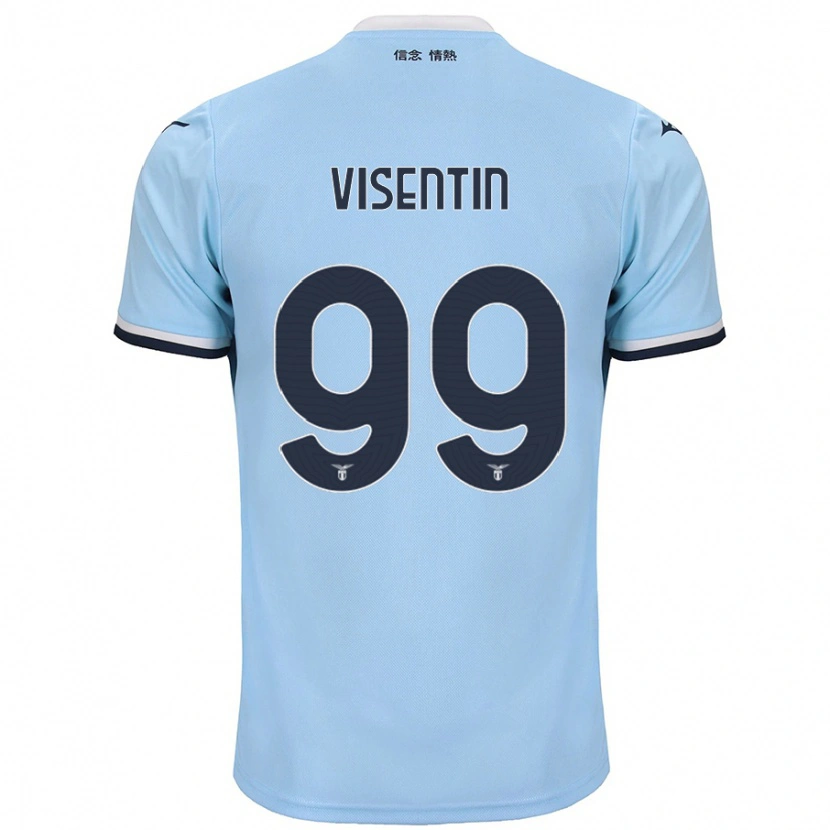 Danxen Mænd Noemi Visentin #99 Blå Hjemmebane Spillertrøjer 2024/25 Trøje T-Shirt