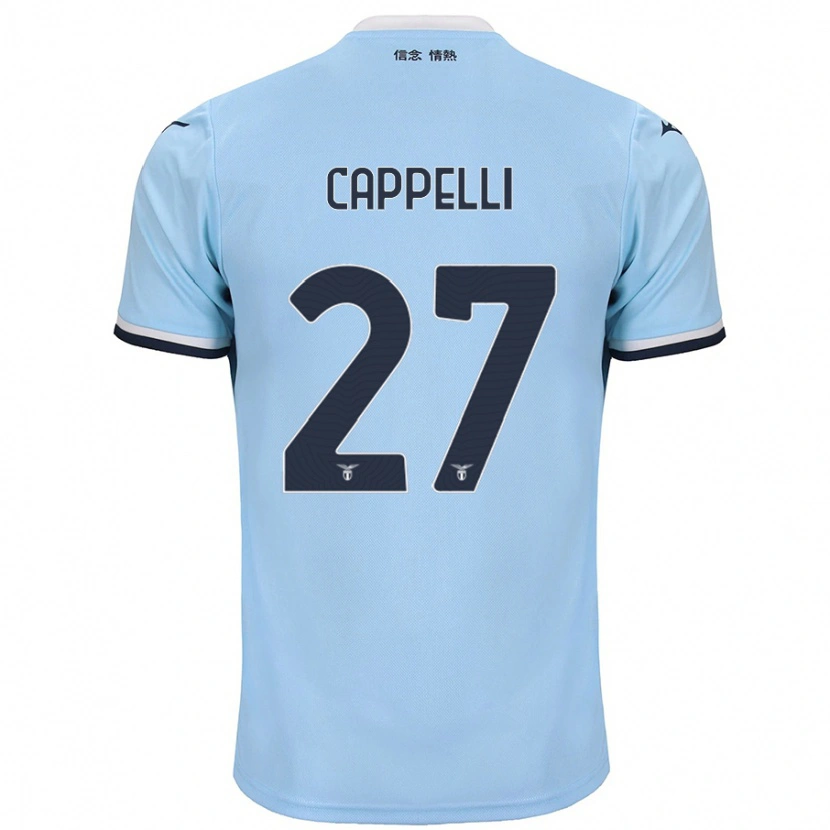 Danxen Mænd Tommaso Cappelli #27 Blå Hjemmebane Spillertrøjer 2024/25 Trøje T-Shirt