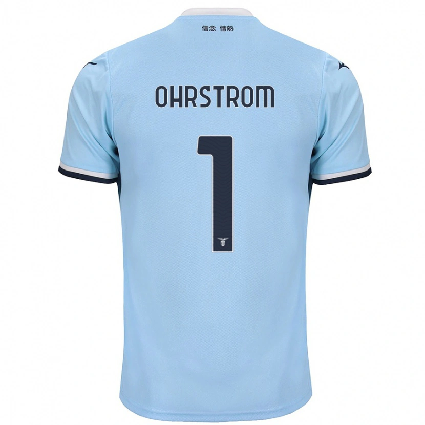 Danxen Mænd Stephanie Ohrstrom #1 Blå Hjemmebane Spillertrøjer 2024/25 Trøje T-Shirt