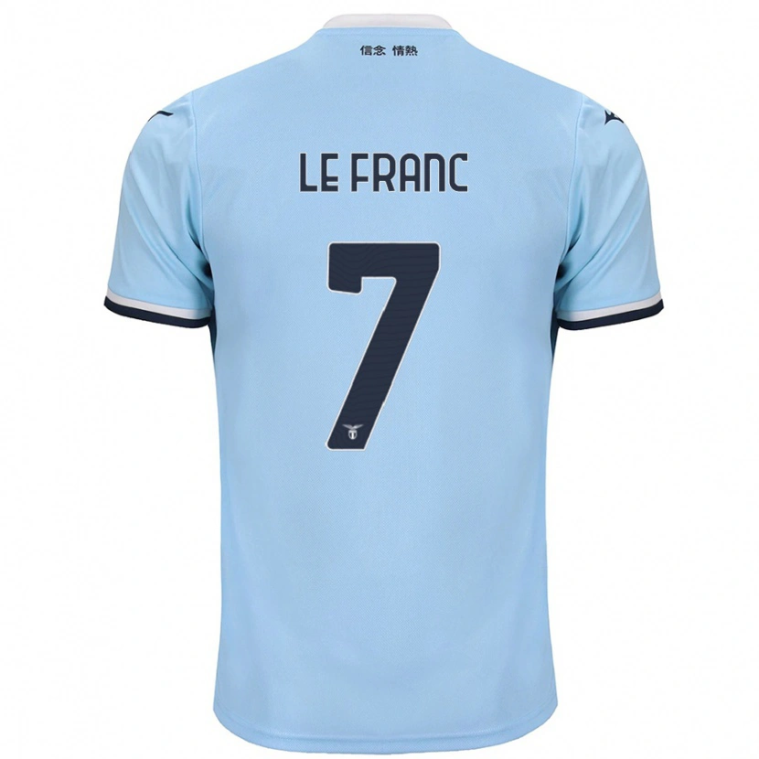 Danxen Mænd Chloé Le Franc #7 Blå Hjemmebane Spillertrøjer 2024/25 Trøje T-Shirt