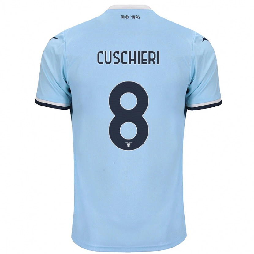 Danxen Mænd Rachel Cuschieri #8 Blå Hjemmebane Spillertrøjer 2024/25 Trøje T-Shirt