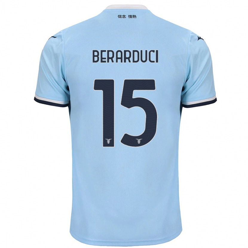 Danxen Mænd Martina Berarduci #15 Blå Hjemmebane Spillertrøjer 2024/25 Trøje T-Shirt