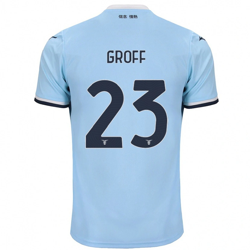 Danxen Mænd Chiara Groff #23 Blå Hjemmebane Spillertrøjer 2024/25 Trøje T-Shirt