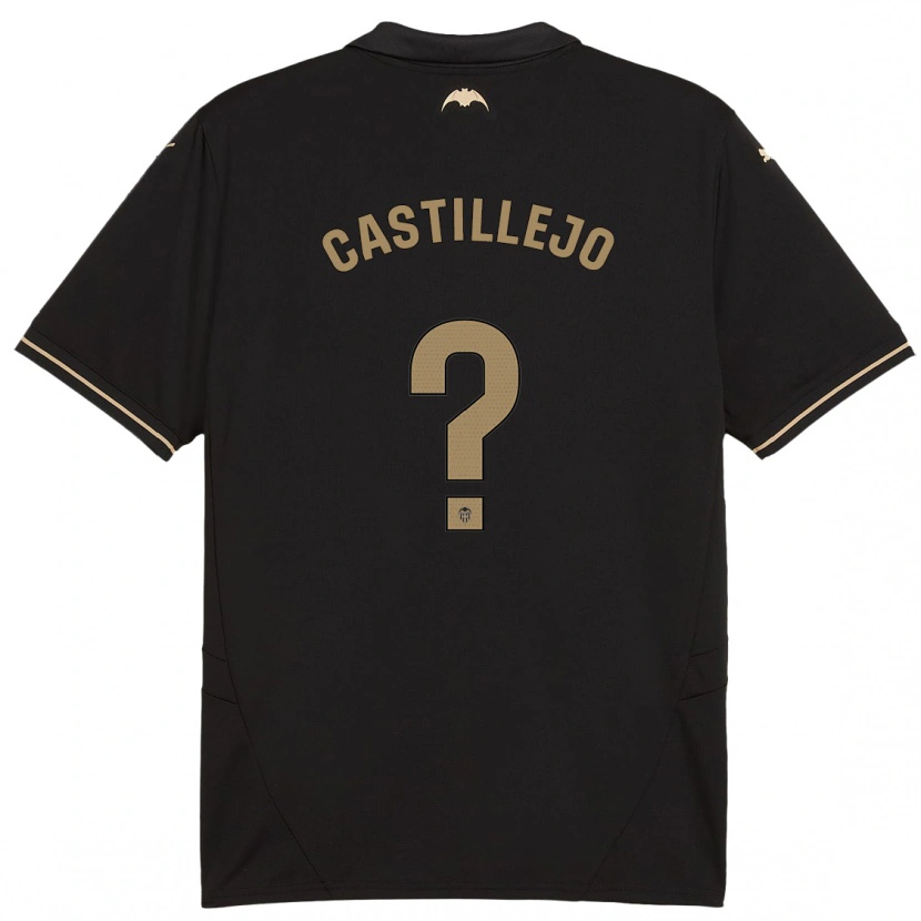 Danxen Mænd Samu Castillejo #0 Sort Udebane Spillertrøjer 2024/25 Trøje T-Shirt