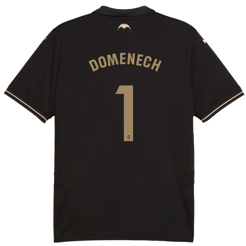 Danxen Mænd Jaume Doménech #1 Sort Udebane Spillertrøjer 2024/25 Trøje T-Shirt