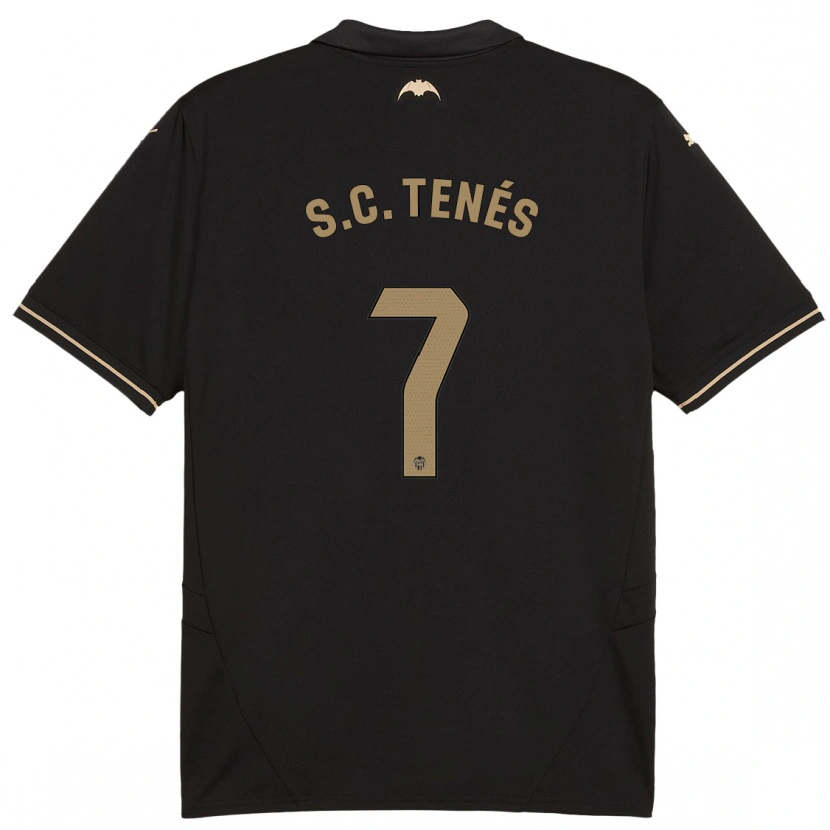 Danxen Mænd Sergi Canós #7 Sort Udebane Spillertrøjer 2024/25 Trøje T-Shirt