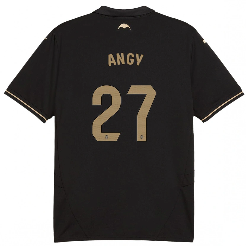 Danxen Mænd Angy #27 Sort Udebane Spillertrøjer 2024/25 Trøje T-Shirt