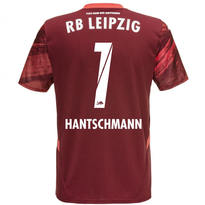 Danxen Mænd Franz Hantschmann #1 Bourgogne Udebane Spillertrøjer 2024/25 Trøje T-Shirt