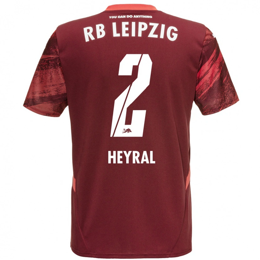 Danxen Mænd Neo Heyral #2 Bourgogne Udebane Spillertrøjer 2024/25 Trøje T-Shirt