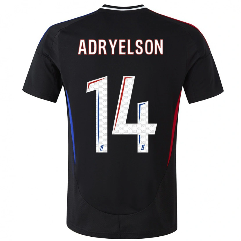 Danxen Mænd Adryelson #14 Sort Udebane Spillertrøjer 2024/25 Trøje T-Shirt