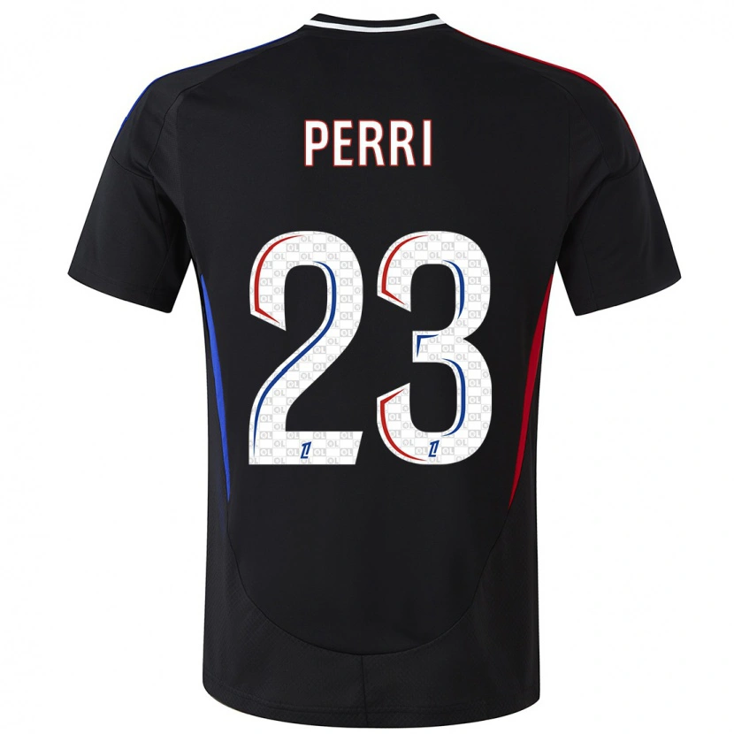 Danxen Mænd Lucas Perri #23 Sort Udebane Spillertrøjer 2024/25 Trøje T-Shirt