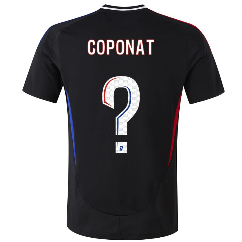 Danxen Mænd Lilian Coponat #0 Sort Udebane Spillertrøjer 2024/25 Trøje T-Shirt