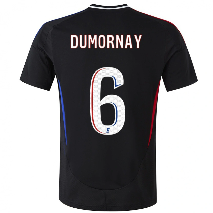 Danxen Mænd Melchie Dumornay #6 Sort Udebane Spillertrøjer 2024/25 Trøje T-Shirt