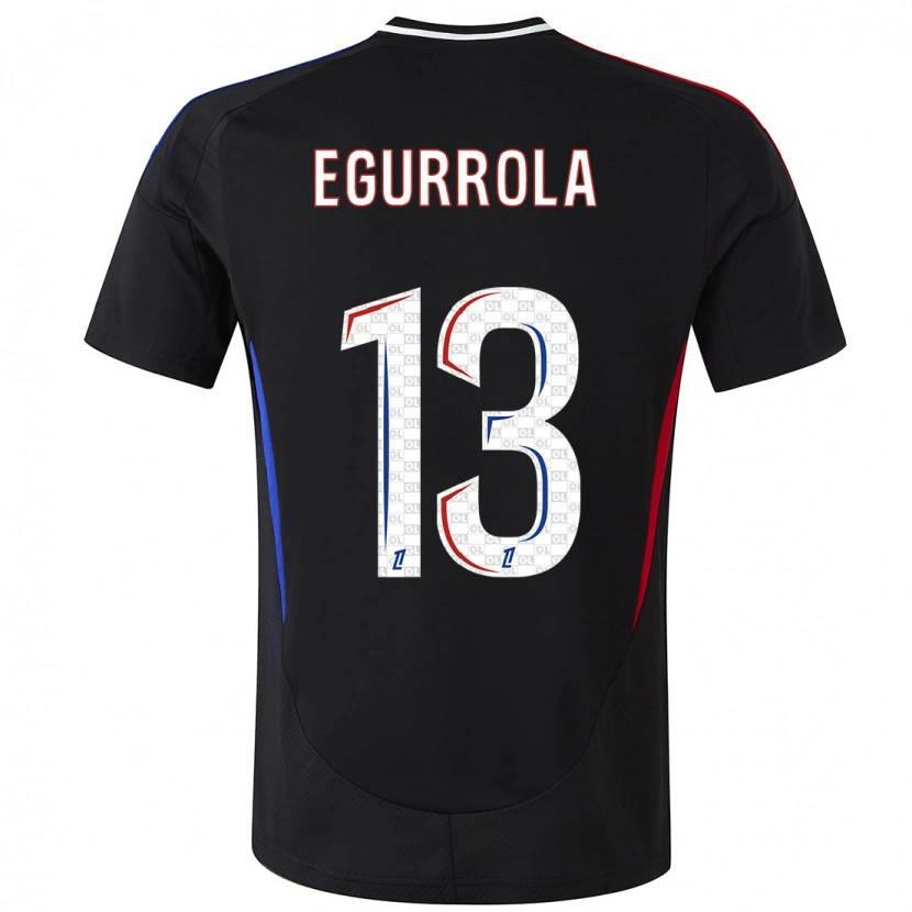 Danxen Mænd Damaris Egurrola #13 Sort Udebane Spillertrøjer 2024/25 Trøje T-Shirt