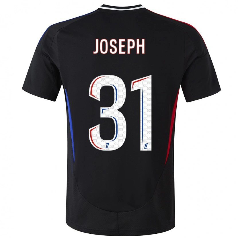 Danxen Mænd Liana Joseph #31 Sort Udebane Spillertrøjer 2024/25 Trøje T-Shirt