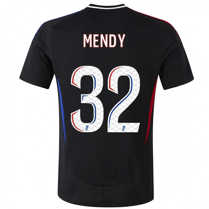 Danxen Mænd Maeline Mendy #32 Sort Udebane Spillertrøjer 2024/25 Trøje T-Shirt