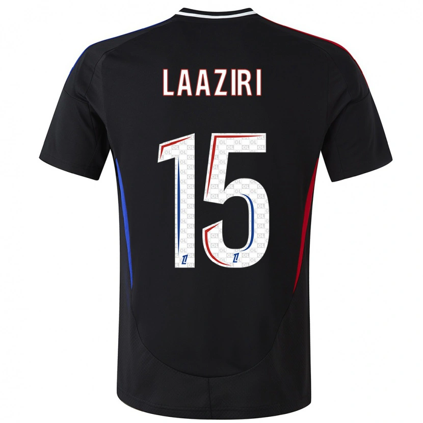 Danxen Mænd Achraf Laâziri #15 Sort Udebane Spillertrøjer 2024/25 Trøje T-Shirt