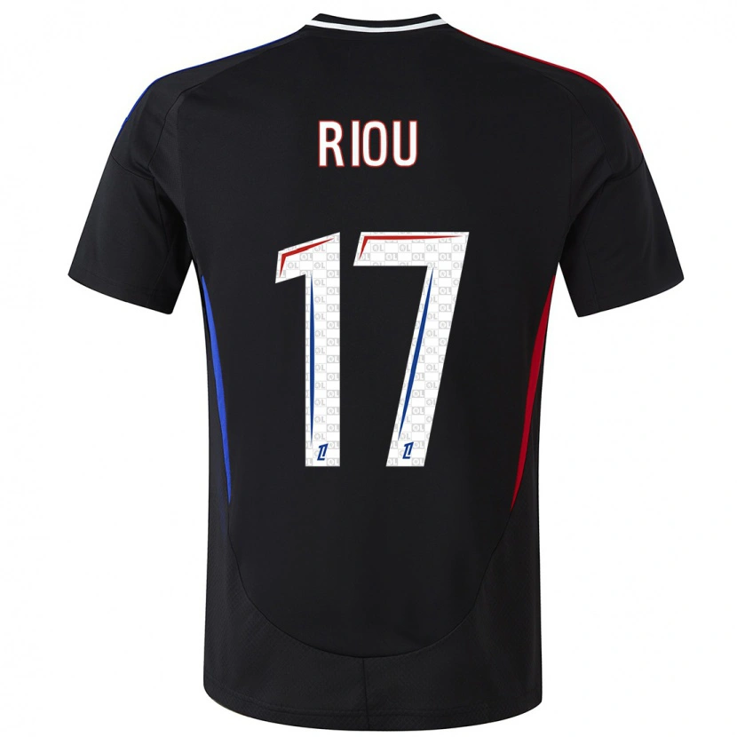 Danxen Mænd Rémy Riou #17 Sort Udebane Spillertrøjer 2024/25 Trøje T-Shirt