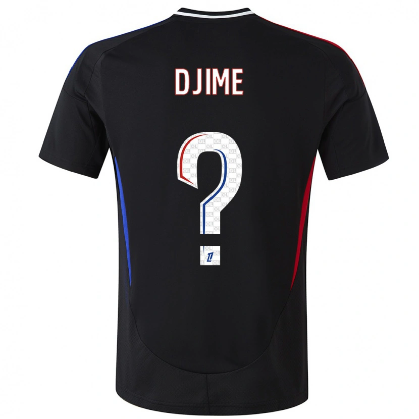 Danxen Mænd Ahmed Djime #0 Sort Udebane Spillertrøjer 2024/25 Trøje T-Shirt