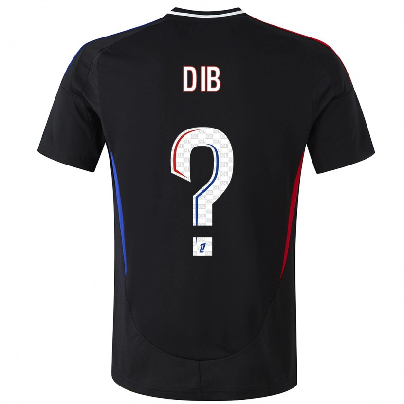 Danxen Mænd Djibrail Dib #0 Sort Udebane Spillertrøjer 2024/25 Trøje T-Shirt
