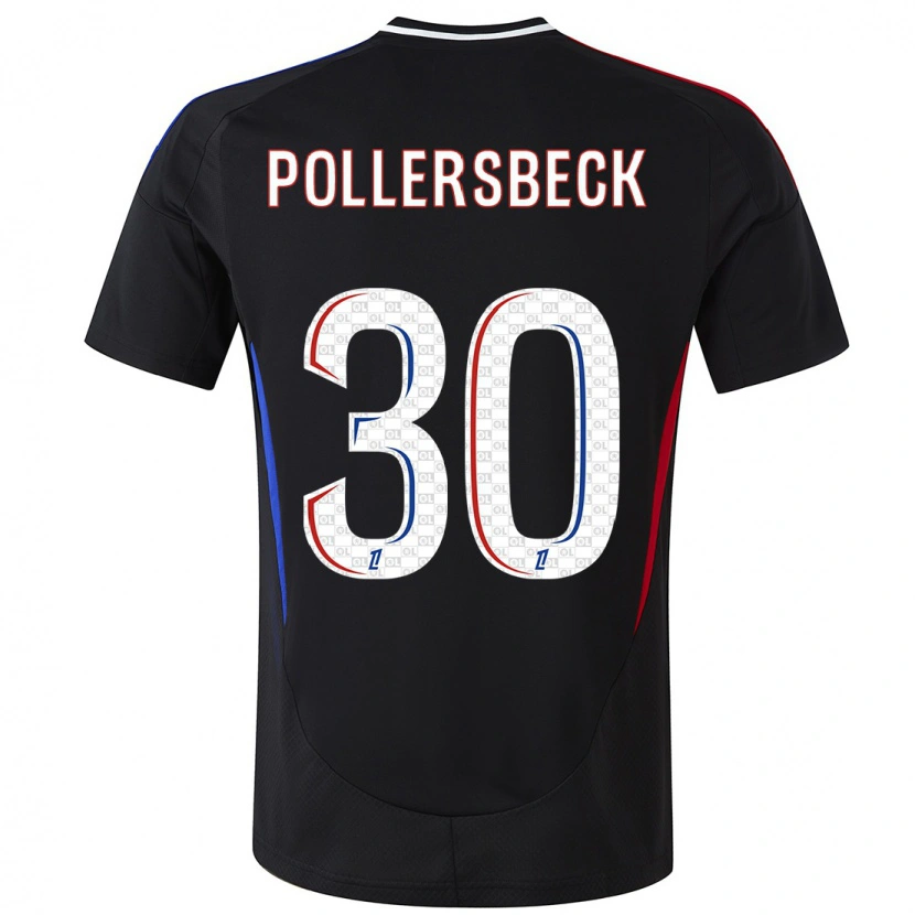 Danxen Mænd Julian Pollersbeck #30 Sort Udebane Spillertrøjer 2024/25 Trøje T-Shirt