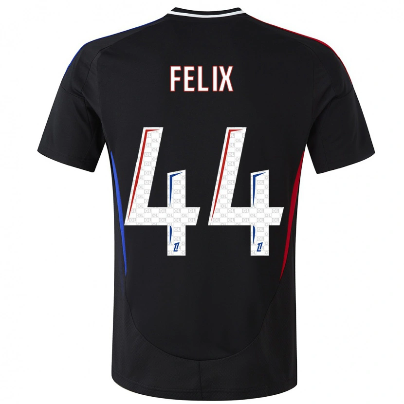 Danxen Mænd Marley Felix #44 Sort Udebane Spillertrøjer 2024/25 Trøje T-Shirt