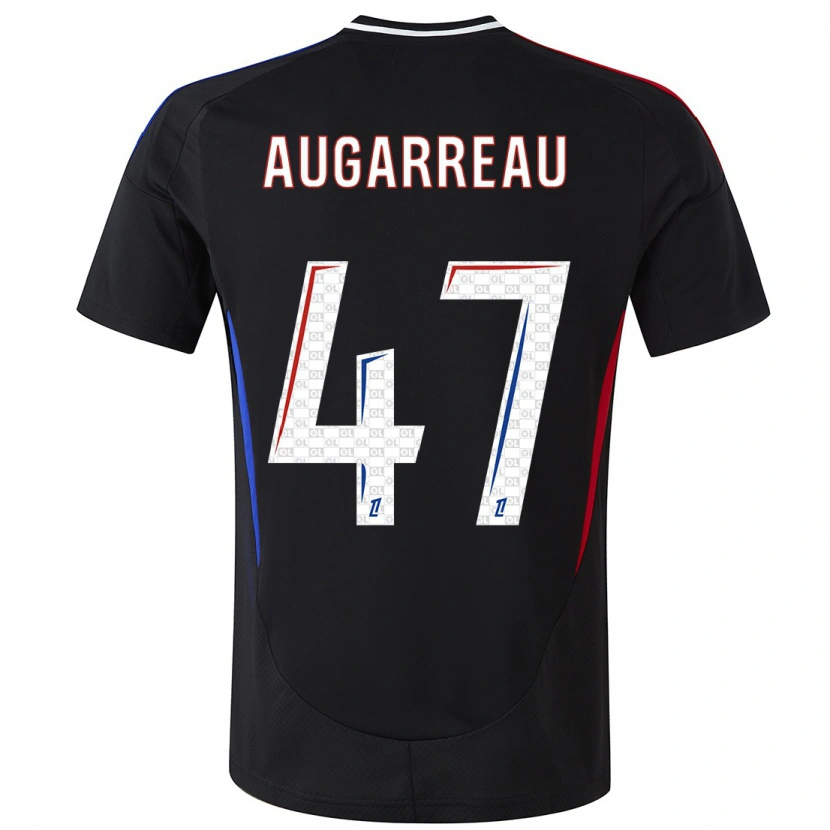 Danxen Mænd Sofiane Augarreau #47 Sort Udebane Spillertrøjer 2024/25 Trøje T-Shirt