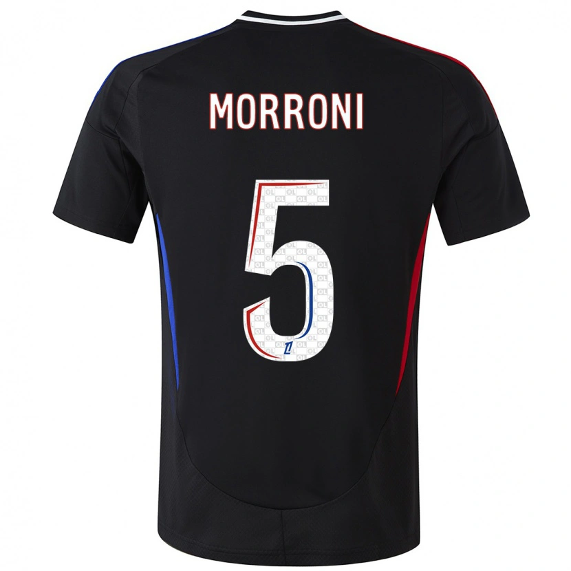 Danxen Mænd Perle Morroni #5 Sort Udebane Spillertrøjer 2024/25 Trøje T-Shirt