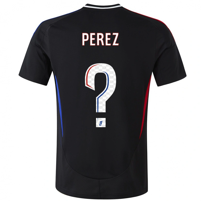 Danxen Mænd Axel Perez #0 Sort Udebane Spillertrøjer 2024/25 Trøje T-Shirt