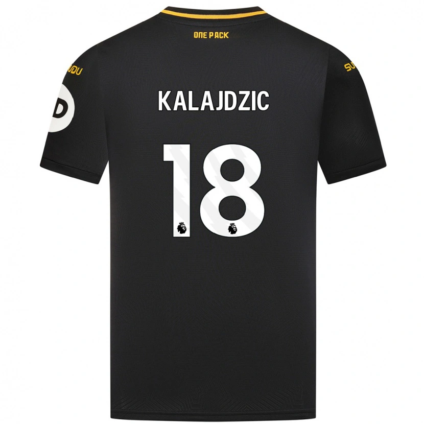 Danxen Mænd Sasa Kalajdzic #18 Sort Udebane Spillertrøjer 2024/25 Trøje T-Shirt