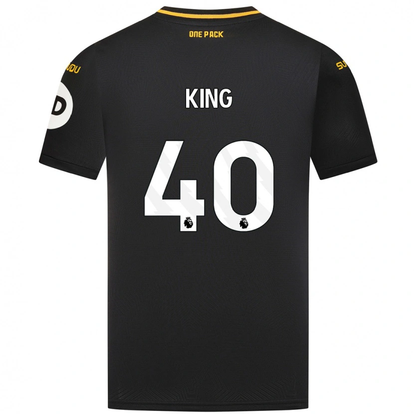 Danxen Mænd Tom King #40 Sort Udebane Spillertrøjer 2024/25 Trøje T-Shirt