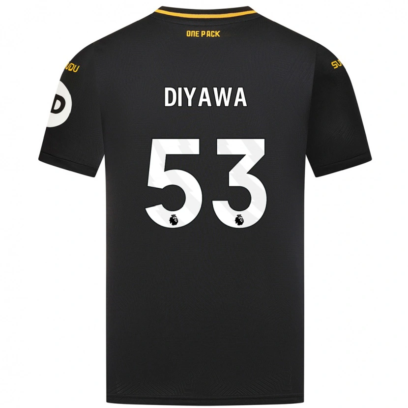 Danxen Mænd Aaron Keto-Diyawa #53 Sort Udebane Spillertrøjer 2024/25 Trøje T-Shirt