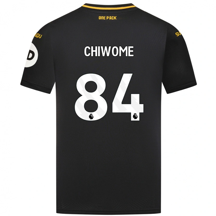 Danxen Mænd Leon Chiwome #84 Sort Udebane Spillertrøjer 2024/25 Trøje T-Shirt