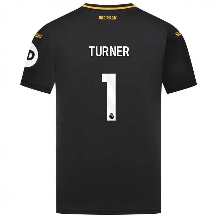 Danxen Mænd Shannon Turner #1 Sort Udebane Spillertrøjer 2024/25 Trøje T-Shirt